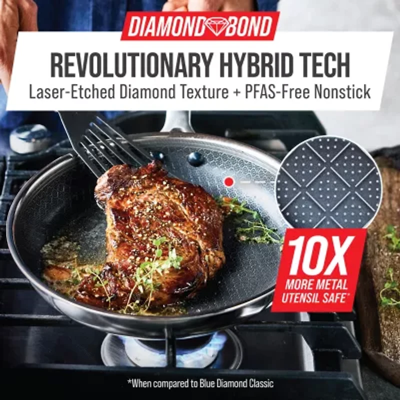 Blue Diamond Bond Stainless Steel 10" Fry Pan