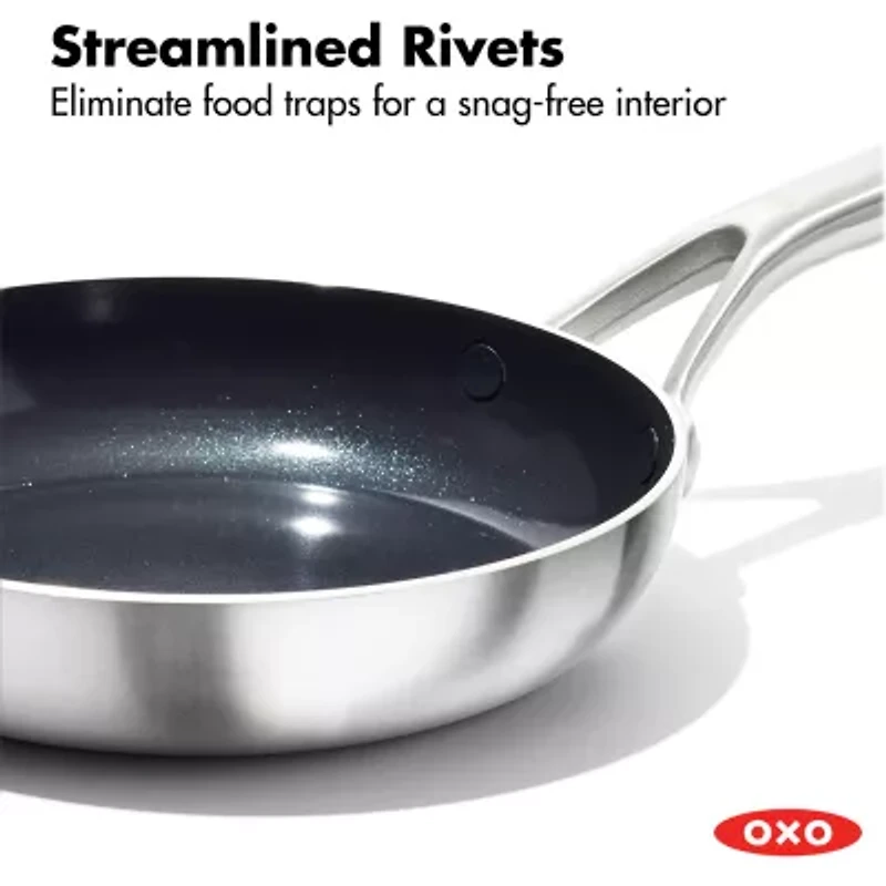 OXO Mira 3-Ply Stainless Steel 10" Frying Pan