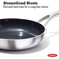 OXO Mira 3-Ply Stainless Steel 10" Frying Pan