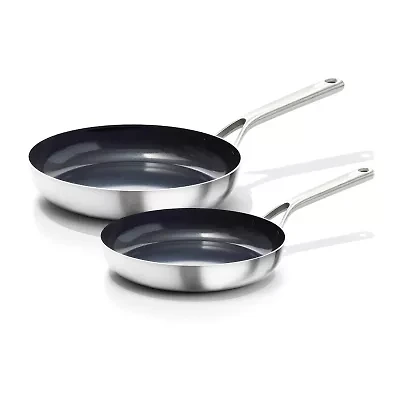 OXO Mira 3-Ply Stainless Steel 2-pc. Frying Pan