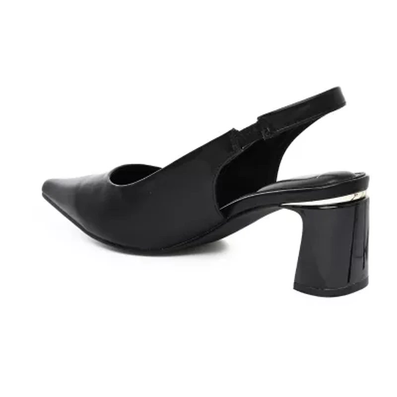 Nicole By Nicole Miller Kelty Womens Pointed Closed Toe Block Heel Pumps
