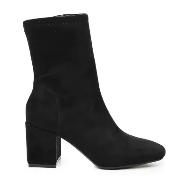 Nicole By Nicole Miller Womens Dolie Block Heel Booties