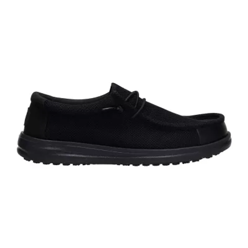 HEYDUDE Wally Work CE Mens Round Closed Toe Slip-On Shoe