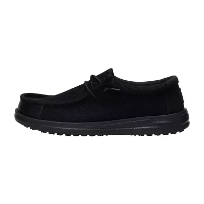 HEYDUDE Wally Work CE Mens Round Closed Toe Slip-On Shoe