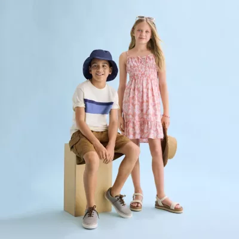 Thereabouts Little & Big Kid Girls Sleeveless Spaghetti Straps A-Line Dress