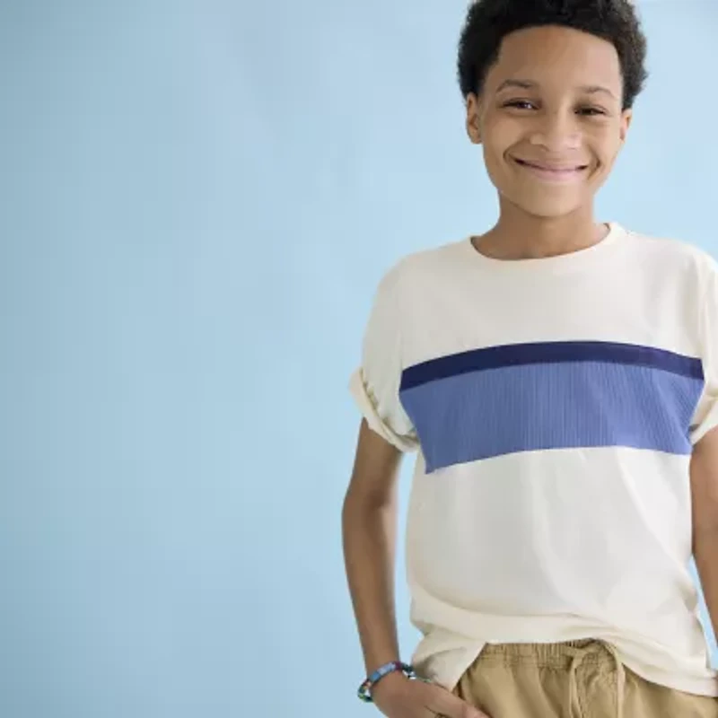 Thereabouts Little & Big Kid Boys Crew Neck Short Sleeve T-Shirt