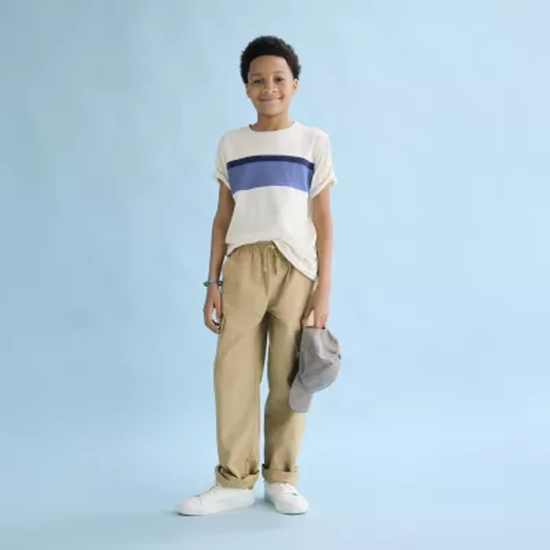 Thereabouts Little & Big Kid Boys Crew Neck Short Sleeve T-Shirt