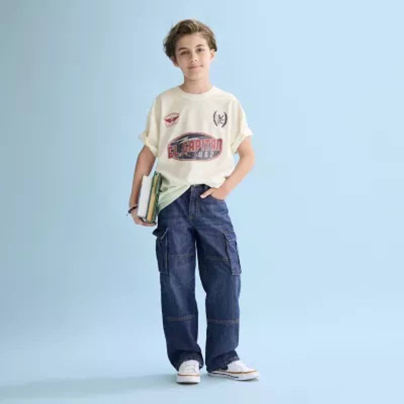 Thereabouts Little & Big Kid Boys Crew Neck Short Sleeve Jersey