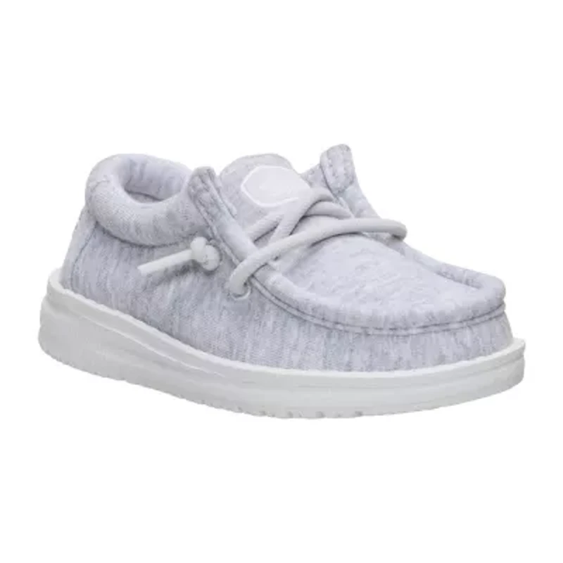 HEYDUDE Wally Stretch Jersey Toddler Boys Round Closed Toe Slip-On Shoe