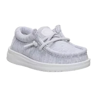 HEYDUDE Wally Stretch Jersey Toddler Boys Round Closed Toe Slip-On Shoe