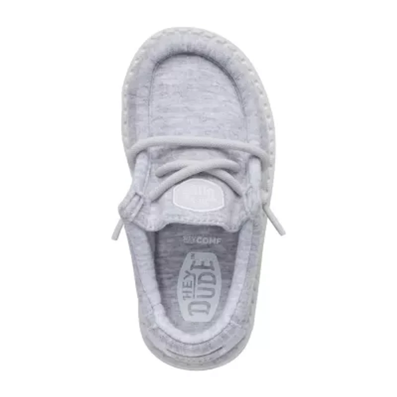 HEYDUDE Wally Stretch Jersey Toddler Boys Round Closed Toe Slip-On Shoe
