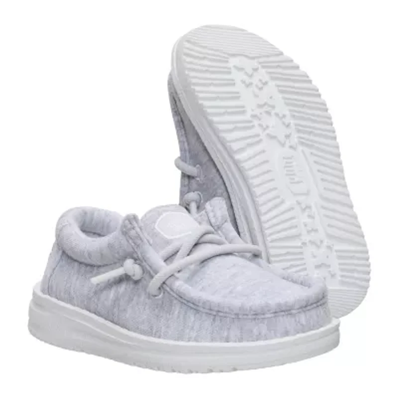 HEYDUDE Wally Stretch Jersey Toddler Boys Round Closed Toe Slip-On Shoe
