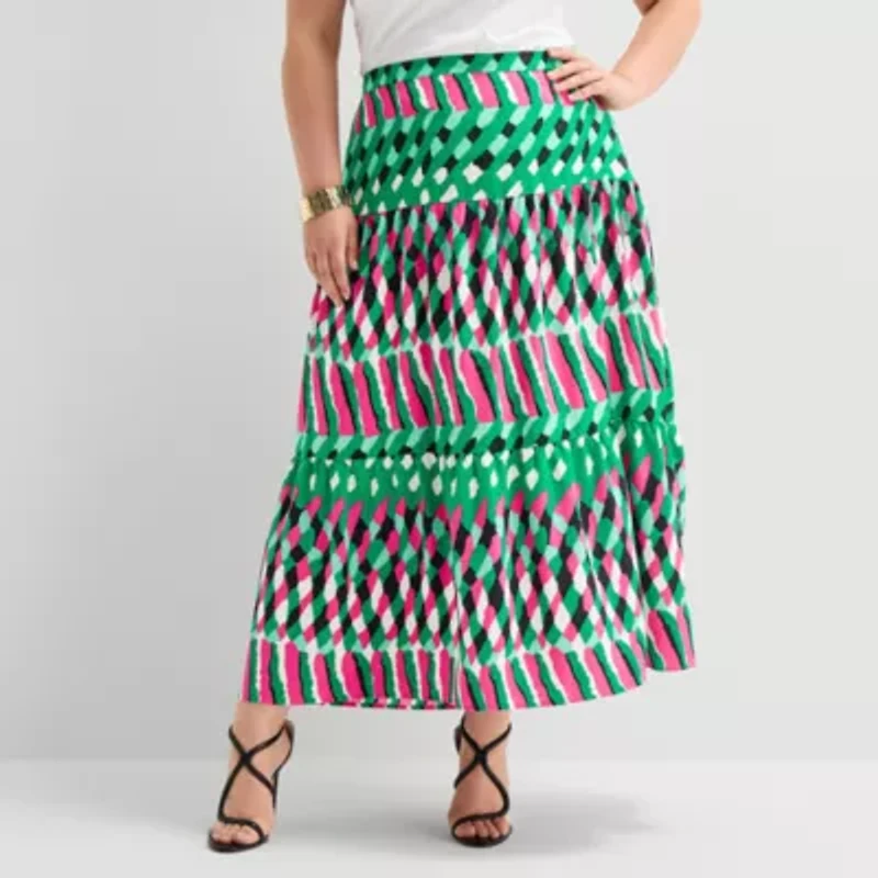Bold Elements Womens Plus High Waist Skirt