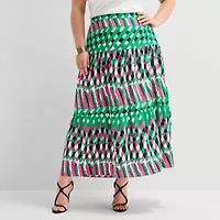Bold Elements Womens Plus High Waist Skirt