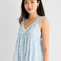 Arizona Womens Juniors Short Sleeve Babydoll Dress