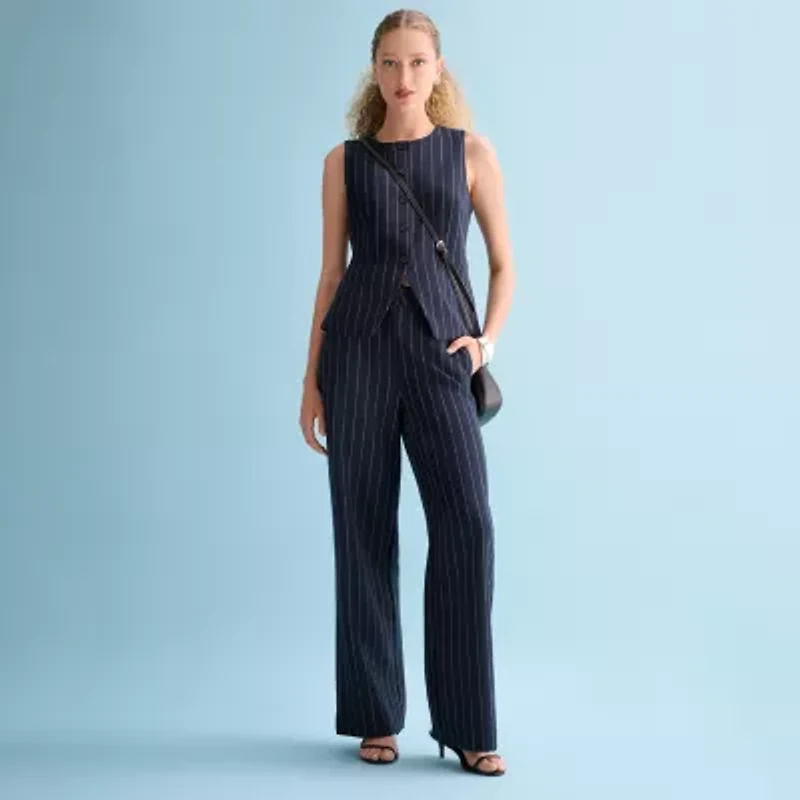 a.n.a Womens Round Neck Sleeveless Vest