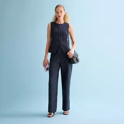 a.n.a Womens Wide Leg High Rise Trouser