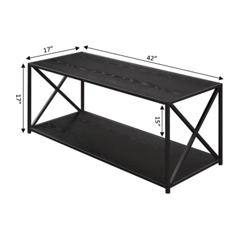 Convenience Concepts Tucson Living Room Collection Storage Coffee Table