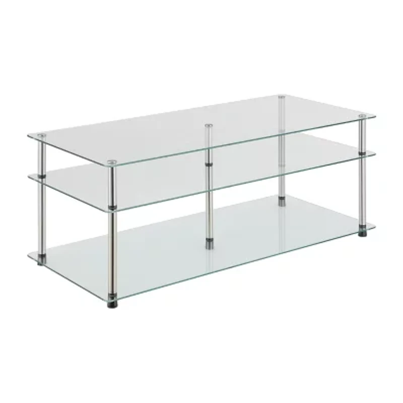 Designs2go Living Room Collection Glass Coffee Table