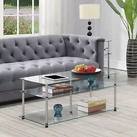 Designs2go Living Room Collection Glass Coffee Table