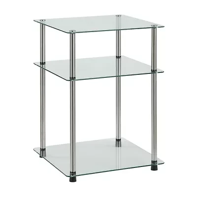 Designs2go Living Room Collection Glass End Table