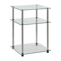 Designs2go Living Room Collection Glass End Table