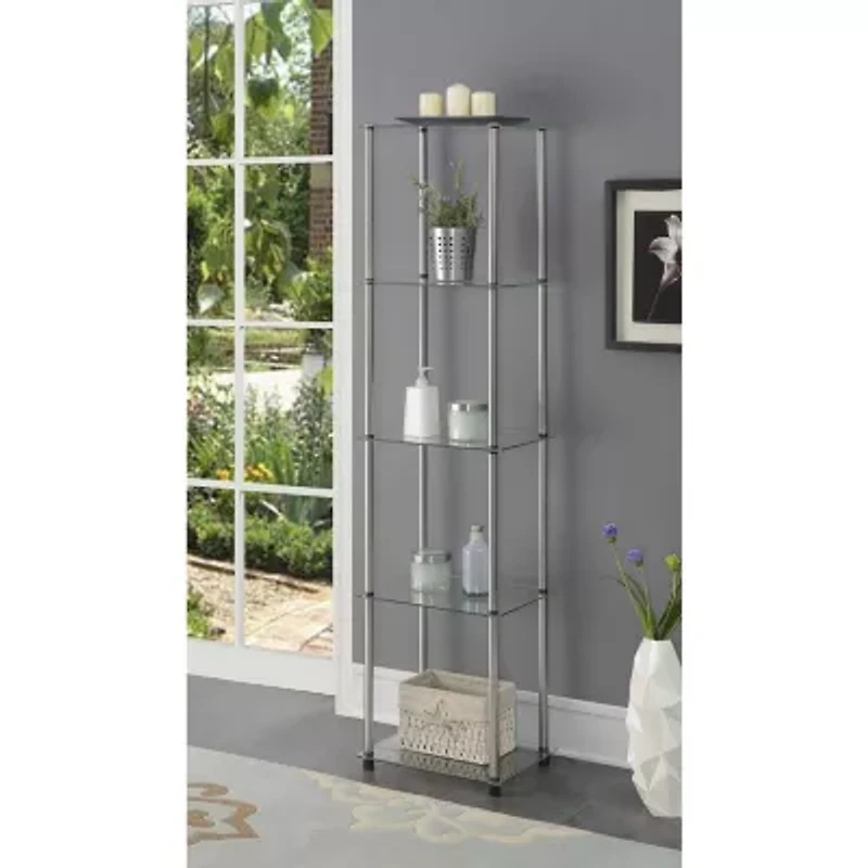 Designs2go Living Room Collection Glass End Table