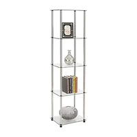 Designs2go Living Room Collection Glass End Table