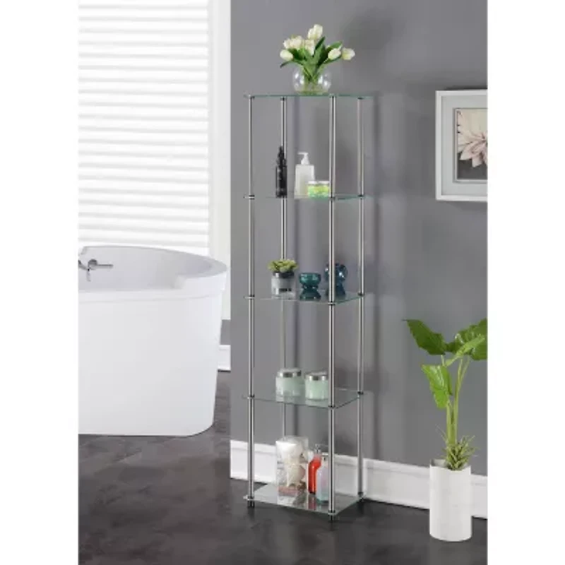 Designs2go Living Room Collection Glass End Table