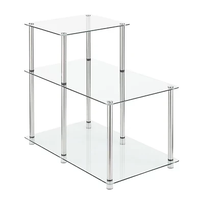 Designs2go Living Room Collection Glass Chairside Table