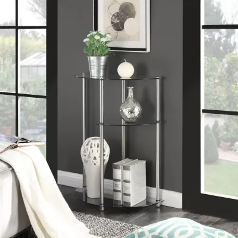 Designs2go Living Room Collection Glass Console Table