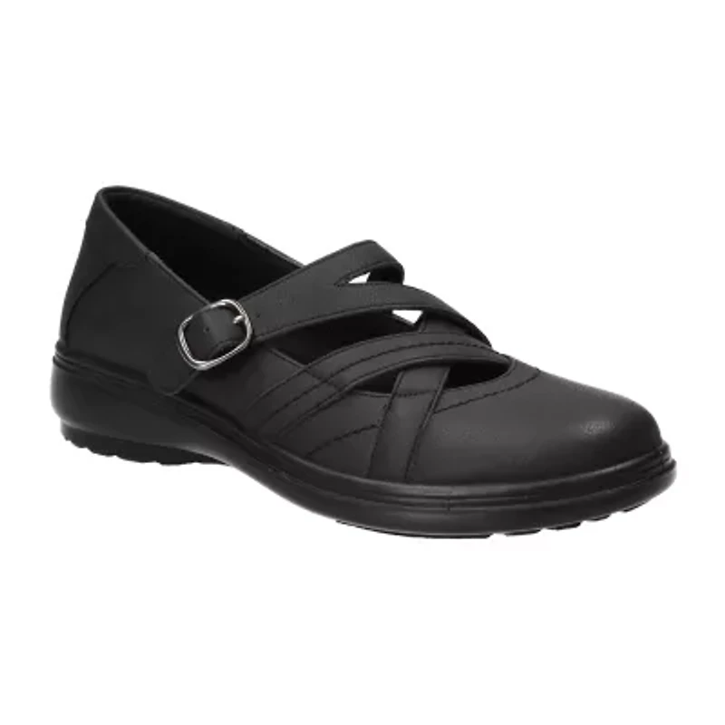 Easy Street Wise Womens Round Mary Jane Shoes