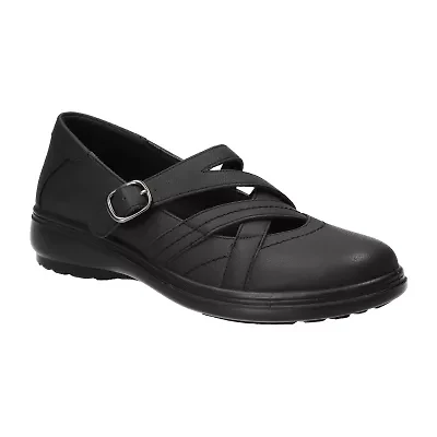 Easy Street Wise Womens Round Mary Jane Shoes