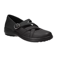 Easy Street Wise Womens Round Mary Jane Shoes