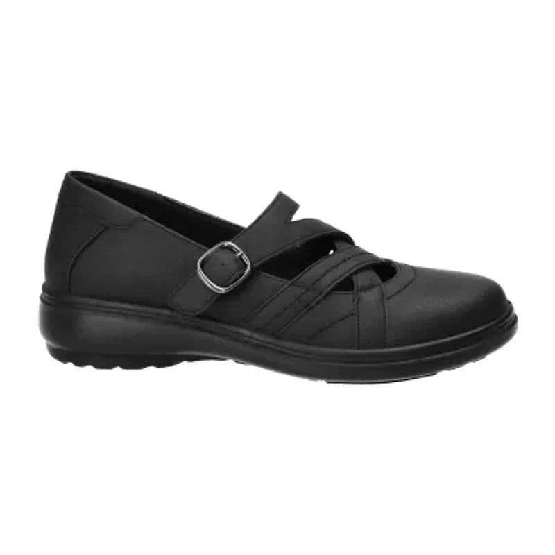 Easy Street Wise Womens Round Mary Jane Shoes