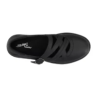 Easy Street Wise Womens Round Mary Jane Shoes