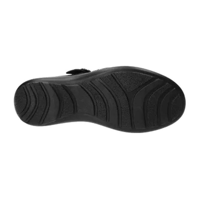 Easy Street Wise Womens Round Mary Jane Shoes