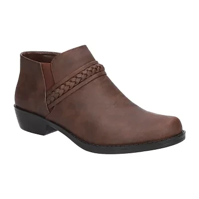 Easy Street Womens Jalia Block Heel Booties