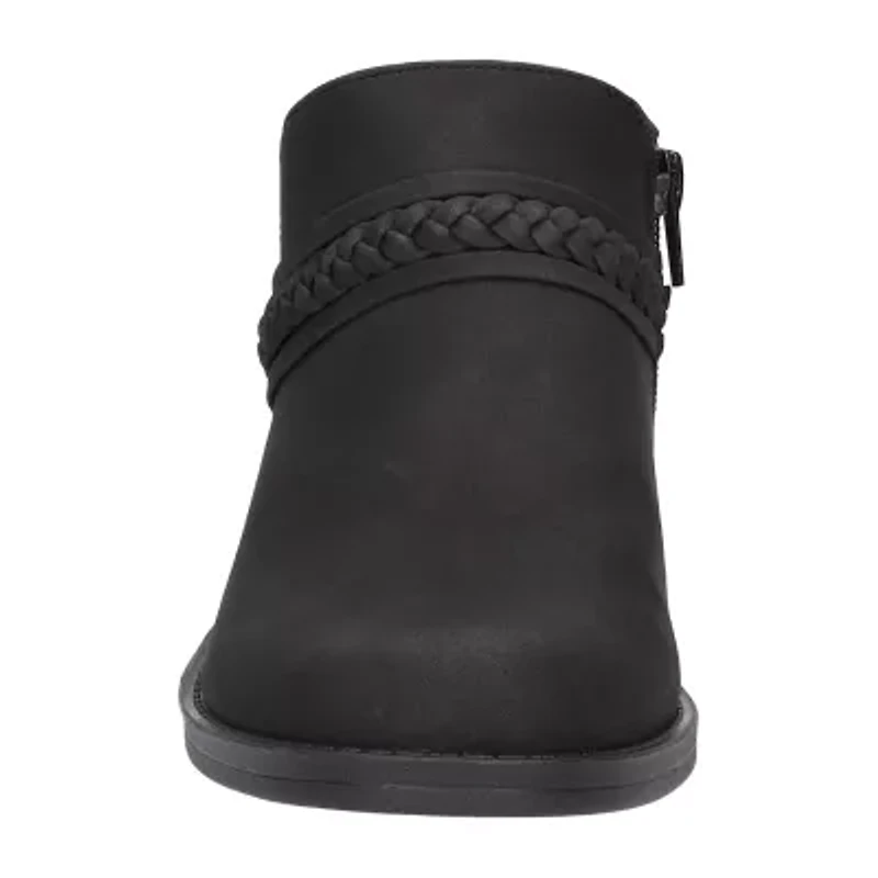 Easy Street Womens Jalia Block Heel Booties