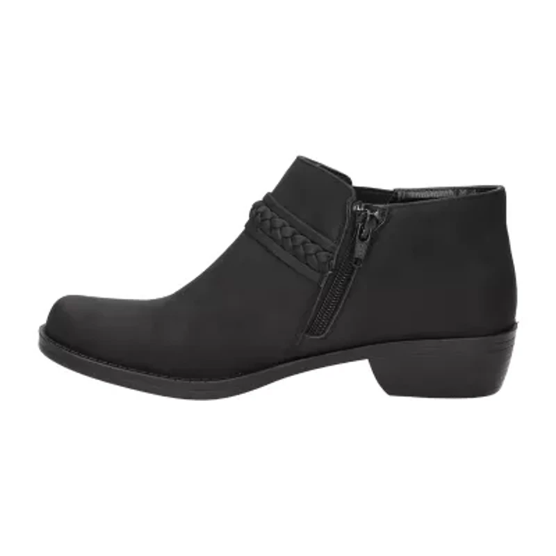 Easy Street Womens Jalia Block Heel Booties