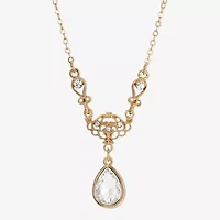 1928 Gold Tone Womens Alloy 16 Inch Pendant Necklace