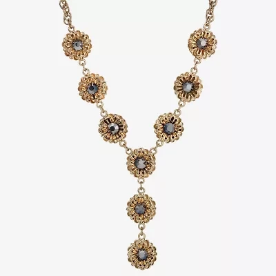 1928 Gold Tone Womens Alloy 16 Inch Y Necklace