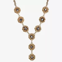 1928 Gold Tone Womens Alloy 16 Inch Y Necklace