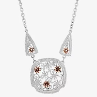 1928 Two Tone Womens Alloy 16 Inch Pendant Necklace