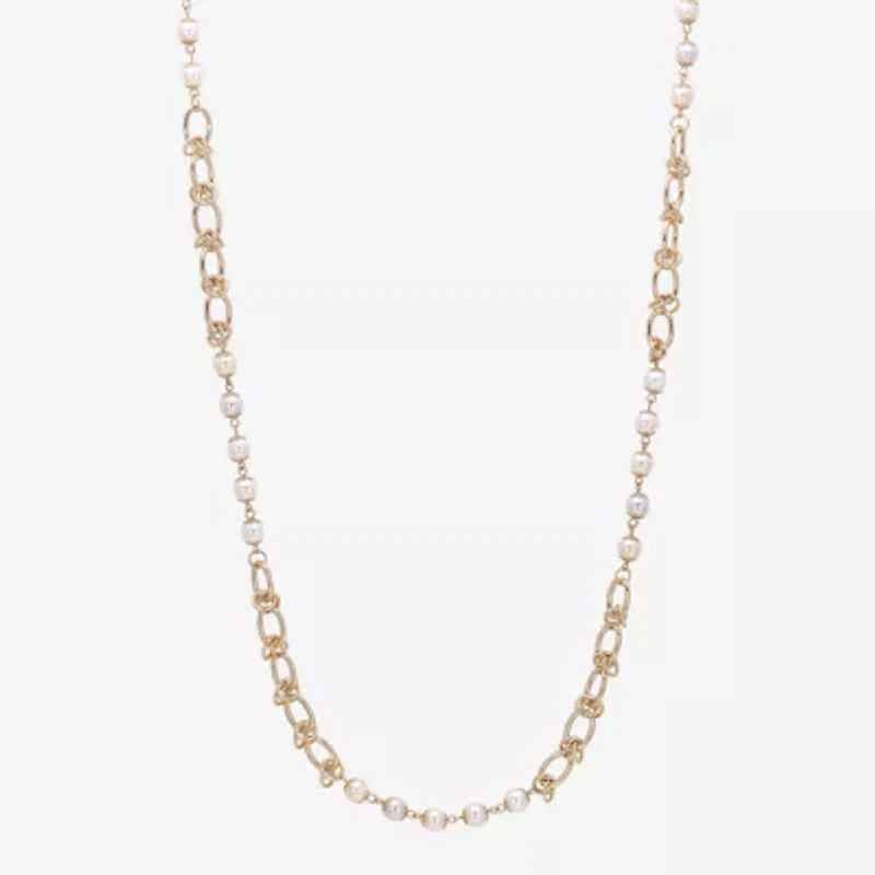 1928 Gold Tone Womens 28 Inch Strand Necklace