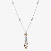 1928 Two-Tone Womens Alloy 32 Inch Y Necklace