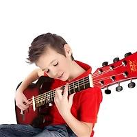 Ready Ace 30"Acoustic Guitar Sunburst Red Musical Instrument