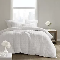 N Natori Cocoon 3 Piece Quilt Top Duvet Cover Mini Set