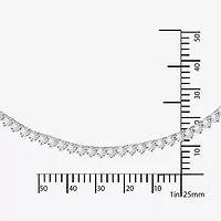DiamonArt® Sterling Silver 17 3/8 CT. T.W. Cubic Zirconia Tennis Necklace