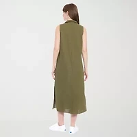 London Times Womens Sleeveless Maxi Dress